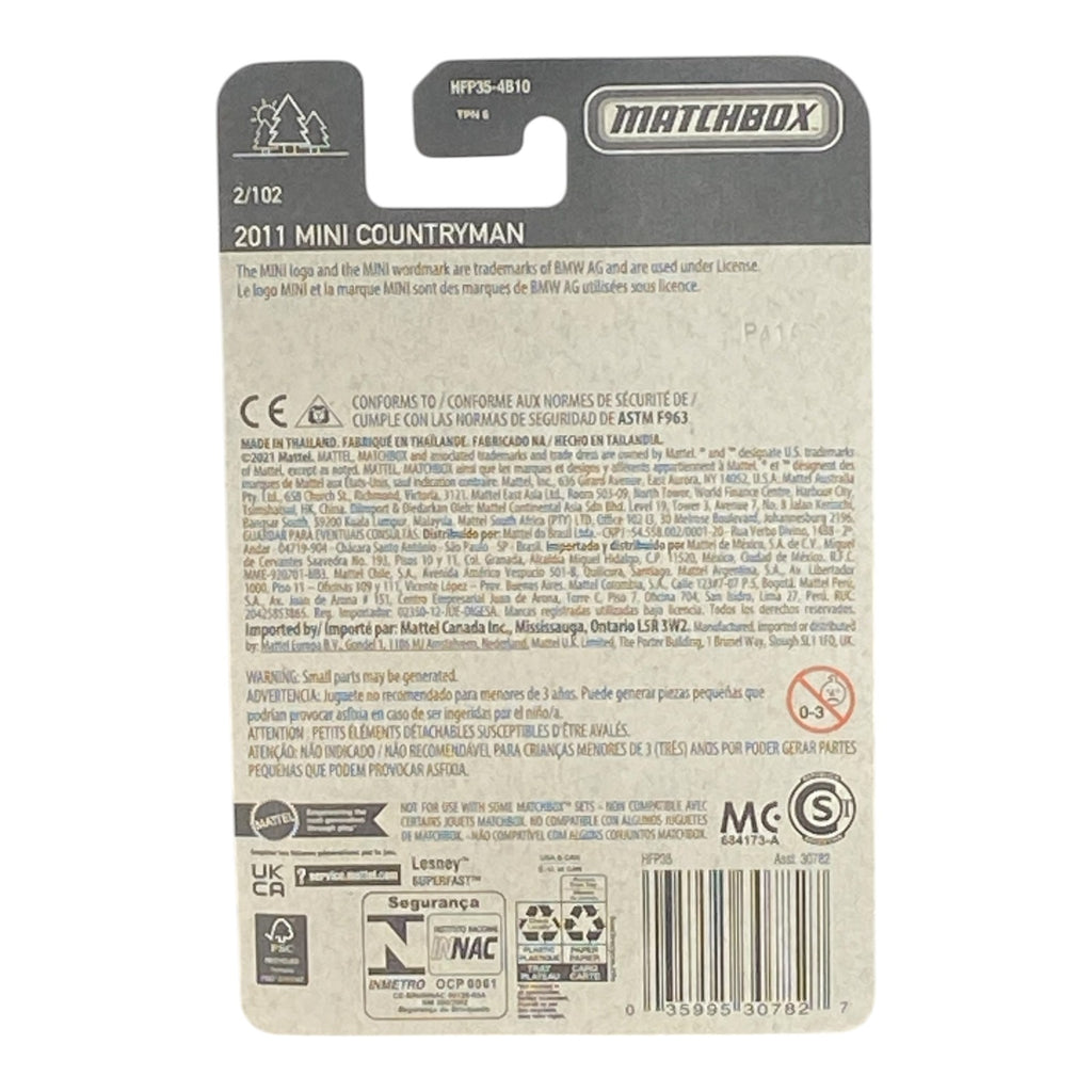 Matchbox 2011 Mini Countryman - Matchbox Series 2/102 -