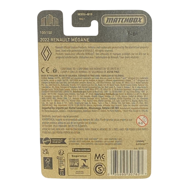 Matchbox 2022 Renault Megane - 70 Years Series 100/100 Main Image
