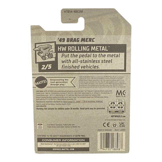 Hot Wheels '49 Drag Merc - Rolling Metal Series 2/5 Main Image