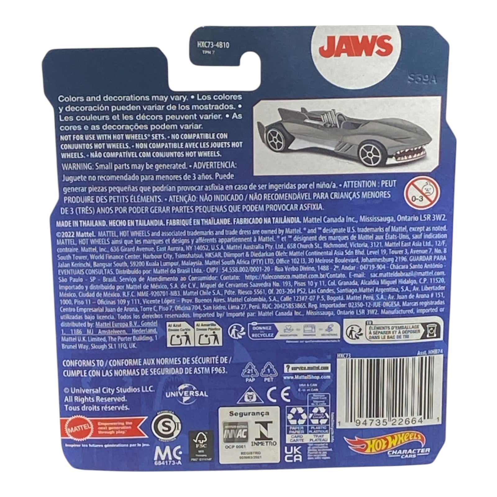 Hot Wheels Jaws - Character Cars Series Secondary image