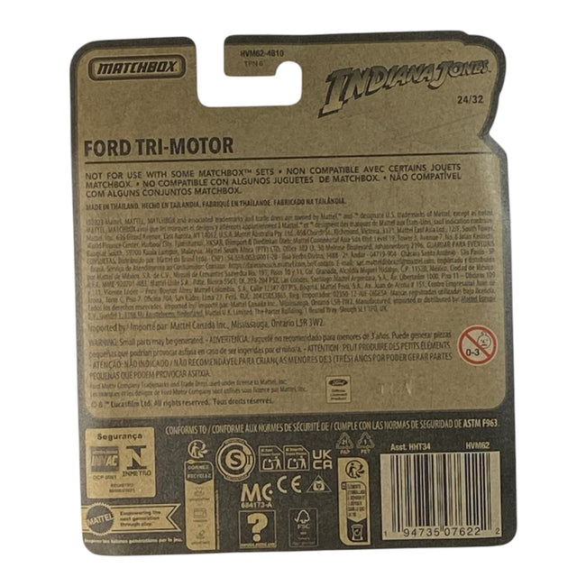 Matchbox Ford Tri-Motor - Sky Busters Indiana Jones Series Main Image