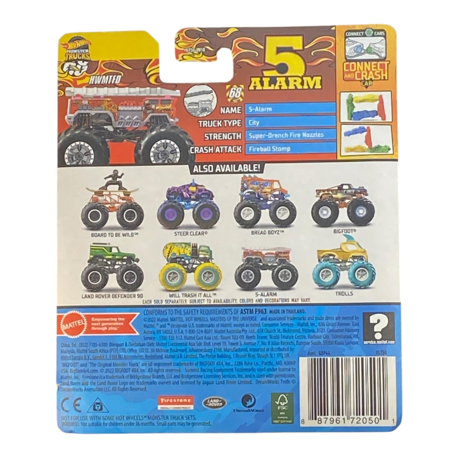 Hot Wheels 5 Alarm - Monster Trucks Live Series 1/8