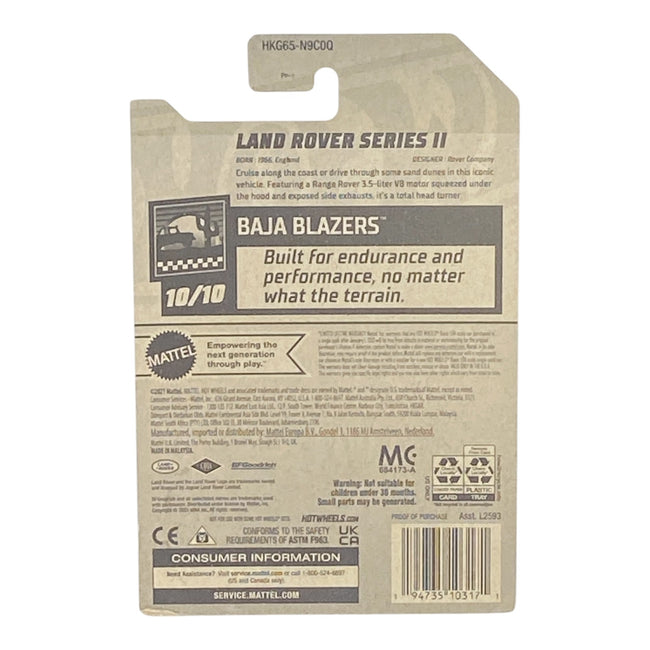 Hot Wheels Land Rover Series II - Baja Blazers Series 10/10 Main Image
