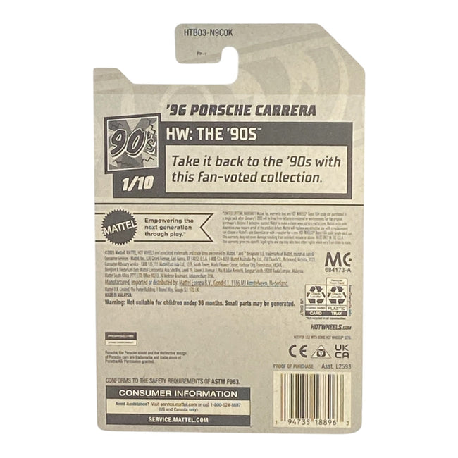 Hot Wheels '96 Porsche Carrera - The '90s Series 1/10 Main Image