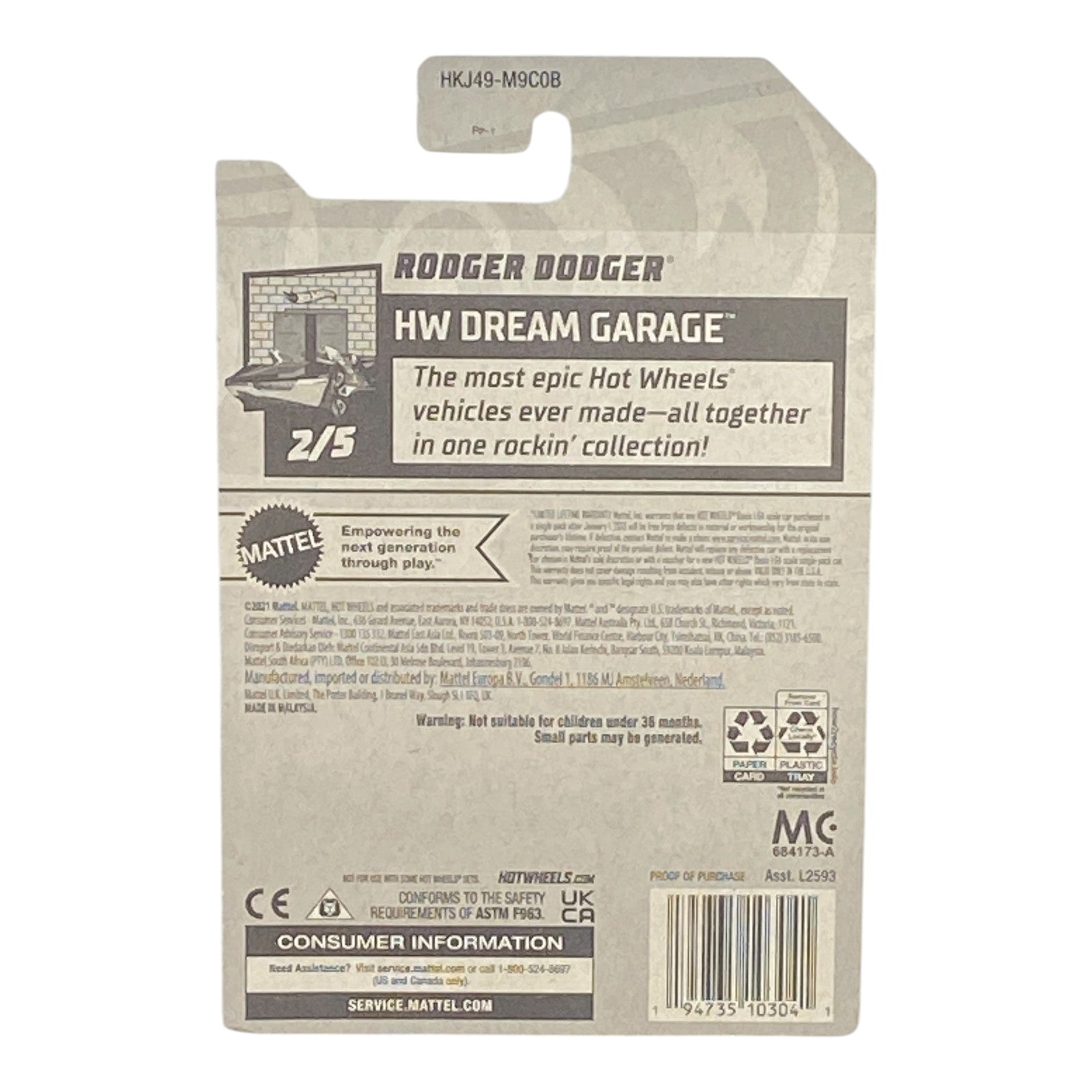 Hot Wheels Rodger Dodger - Dream Garage Series 2/5 Secondary image