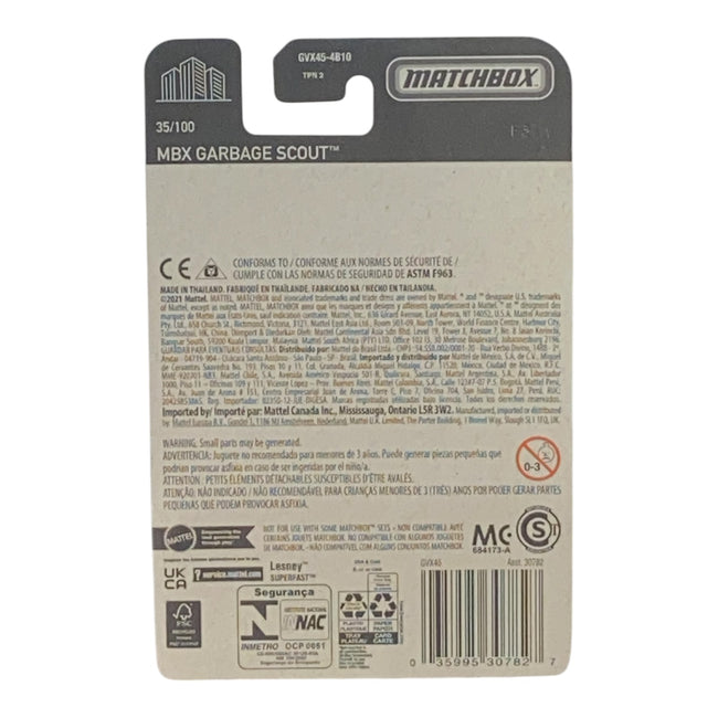 Matchbox Garbage Scout - Matchbox Series 35/100 Main Image