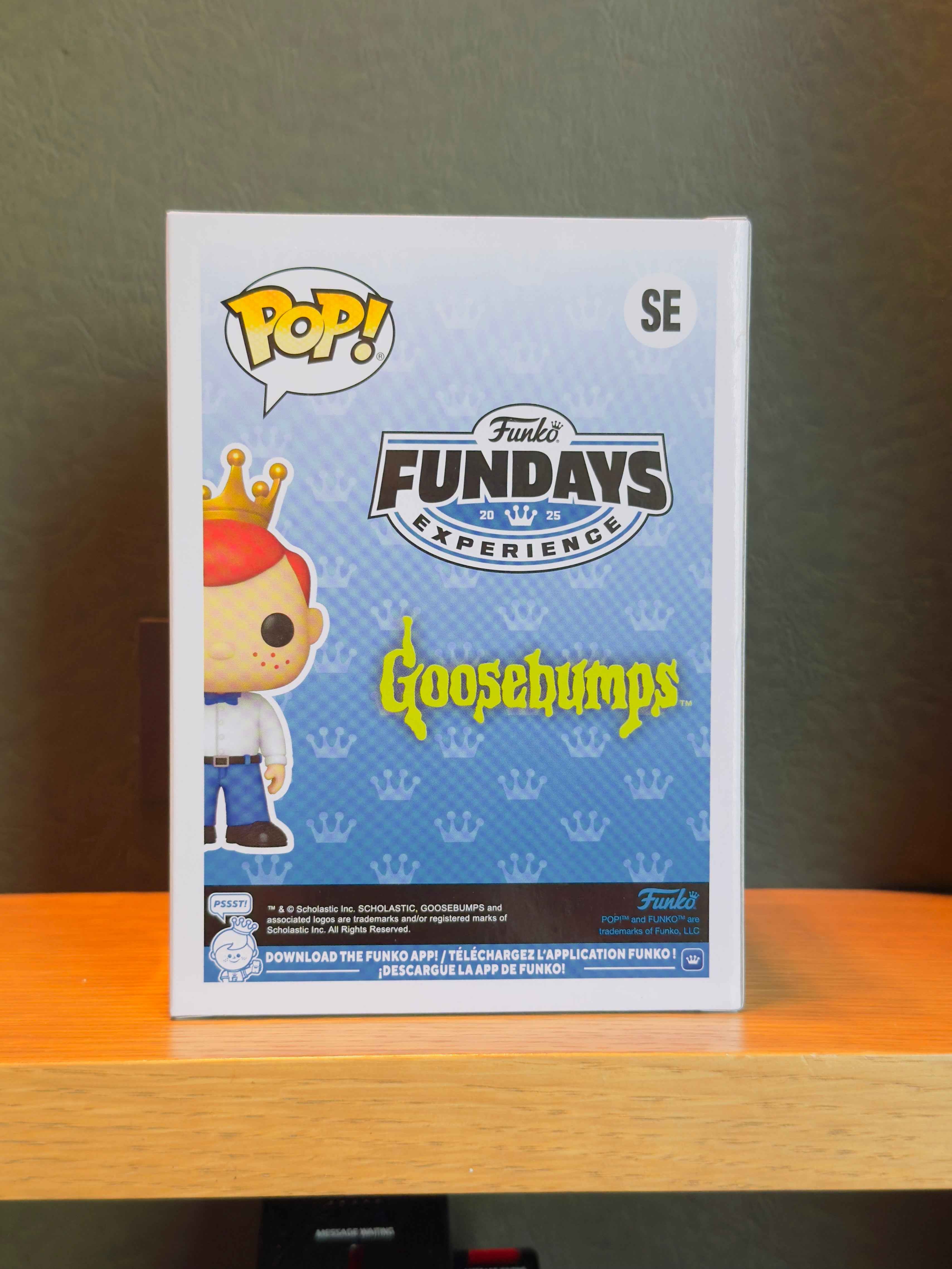 Funko Fundays Experience 2025: Pop! Originals R.L. STINE Freddy Funko as Night of the Living Dummy (Glow in the Dark) LE500