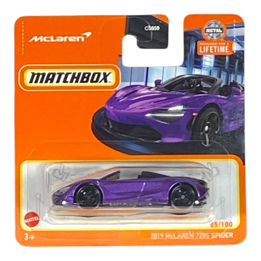 Matchbox 2019 McLaren 720S Spider - Matchbox Short Card 85/100 -