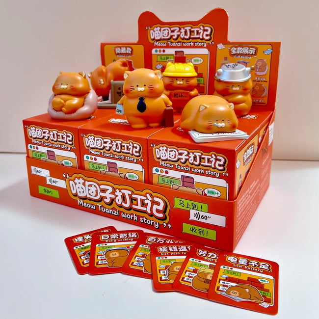 OFFICE CATS FIGURINE BLIND BOX (1 Blind Box) - Collectors World Toys Hover Image