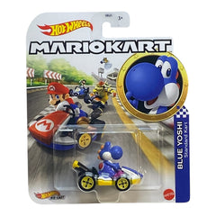 Hot Wheels Mario Kart Blue Yoshi Standard Kart