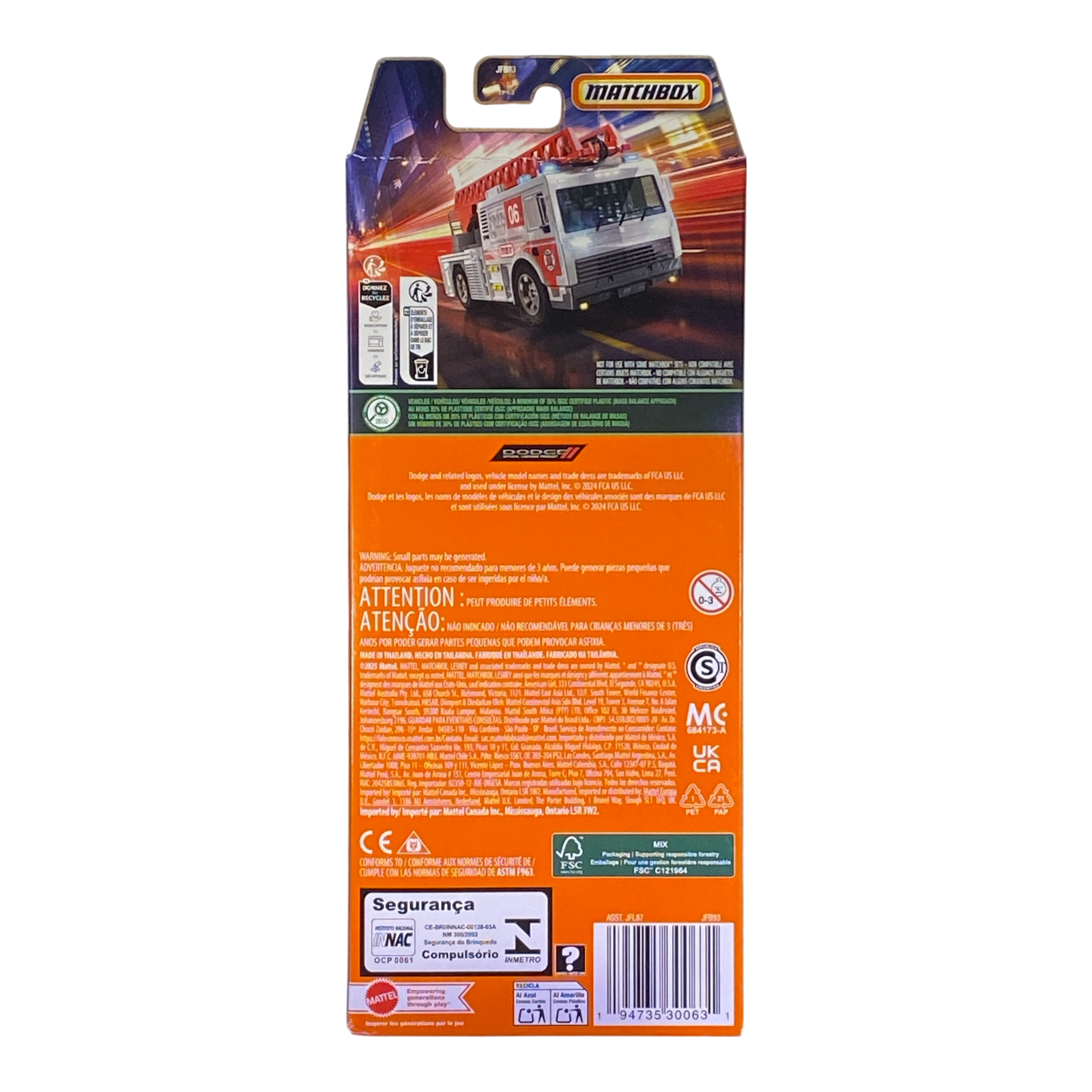Matchbox 5 Packs - MBX Rescue V Secondary image