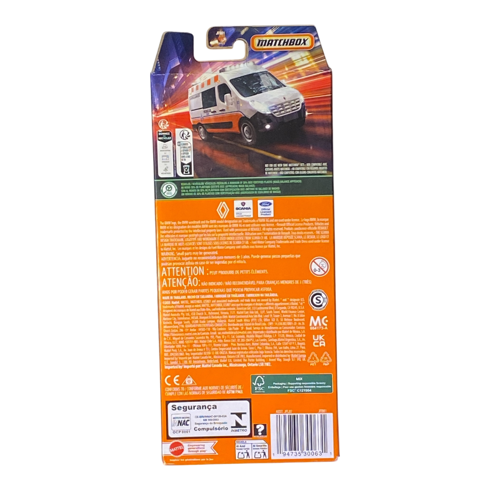 Matchbox MBX Rescue 5 Pack Vehicles Set Secondary image