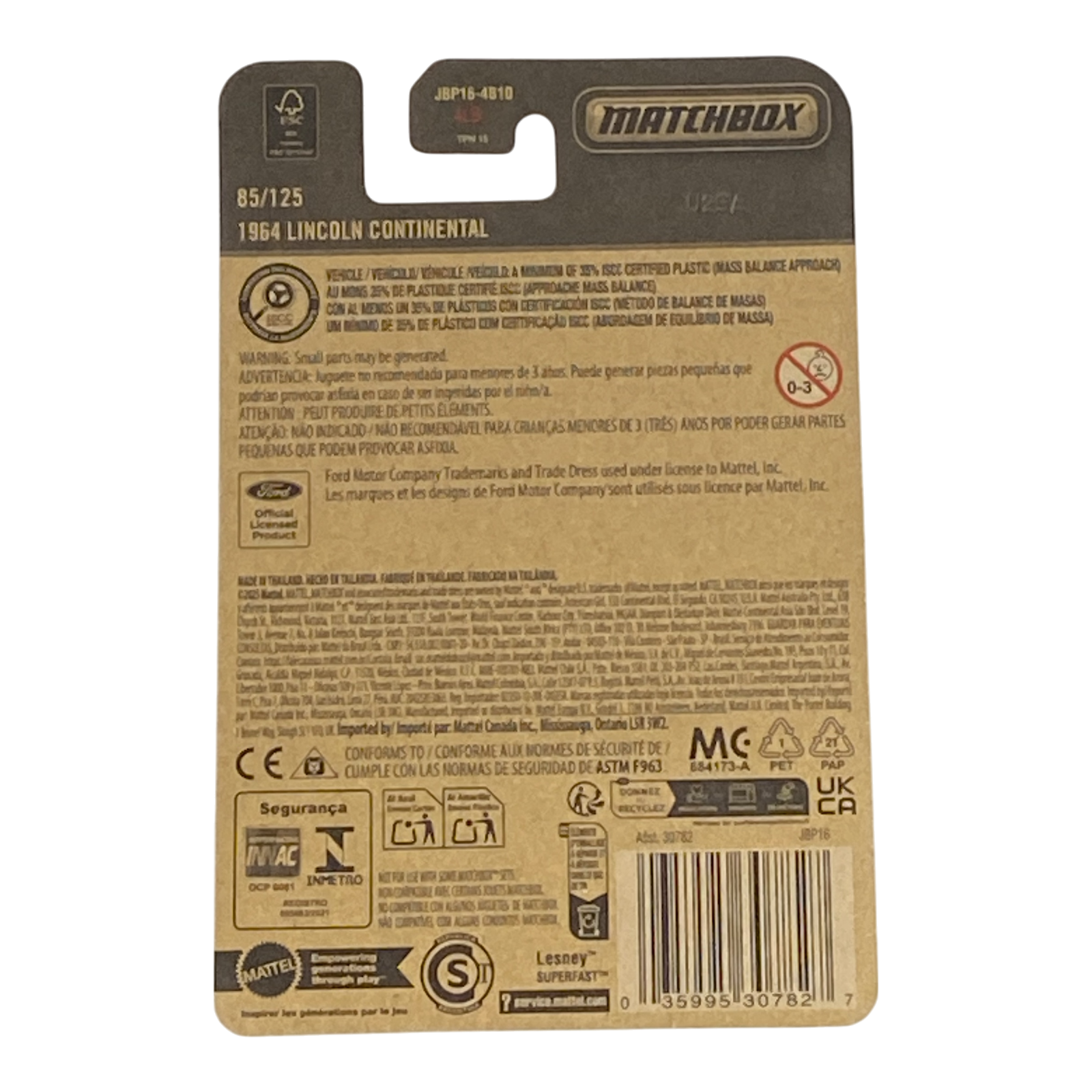 Matchbox 1964 Lincoln Continental | 2025 Matchbox Series 85/125 Secondary image