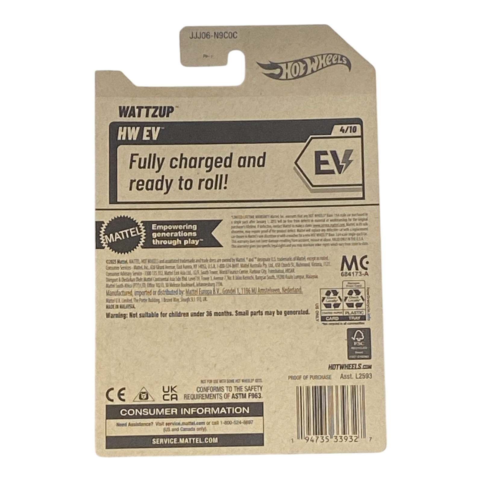Hot Wheels Wattzup - HW EV Series 4/10 Secondary image