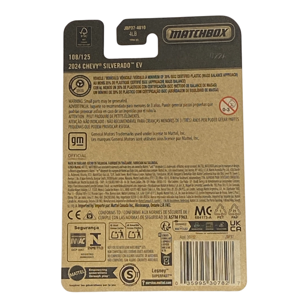 Matchbox 2024 Chevy Silverado EV - 2025 Matchbox Series 108/125