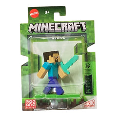 Minecraft Set of 5 Micro Figures - Ender Dragon, Steve, Pig, Enderman & Creeper