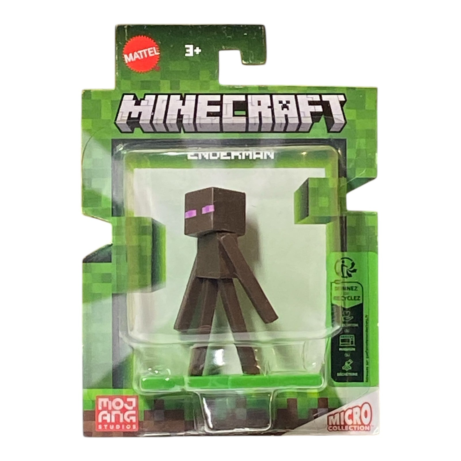 Minecraft Set of 5 Micro Figures - Ender Dragon, Steve, Pig, Enderman & Creeper