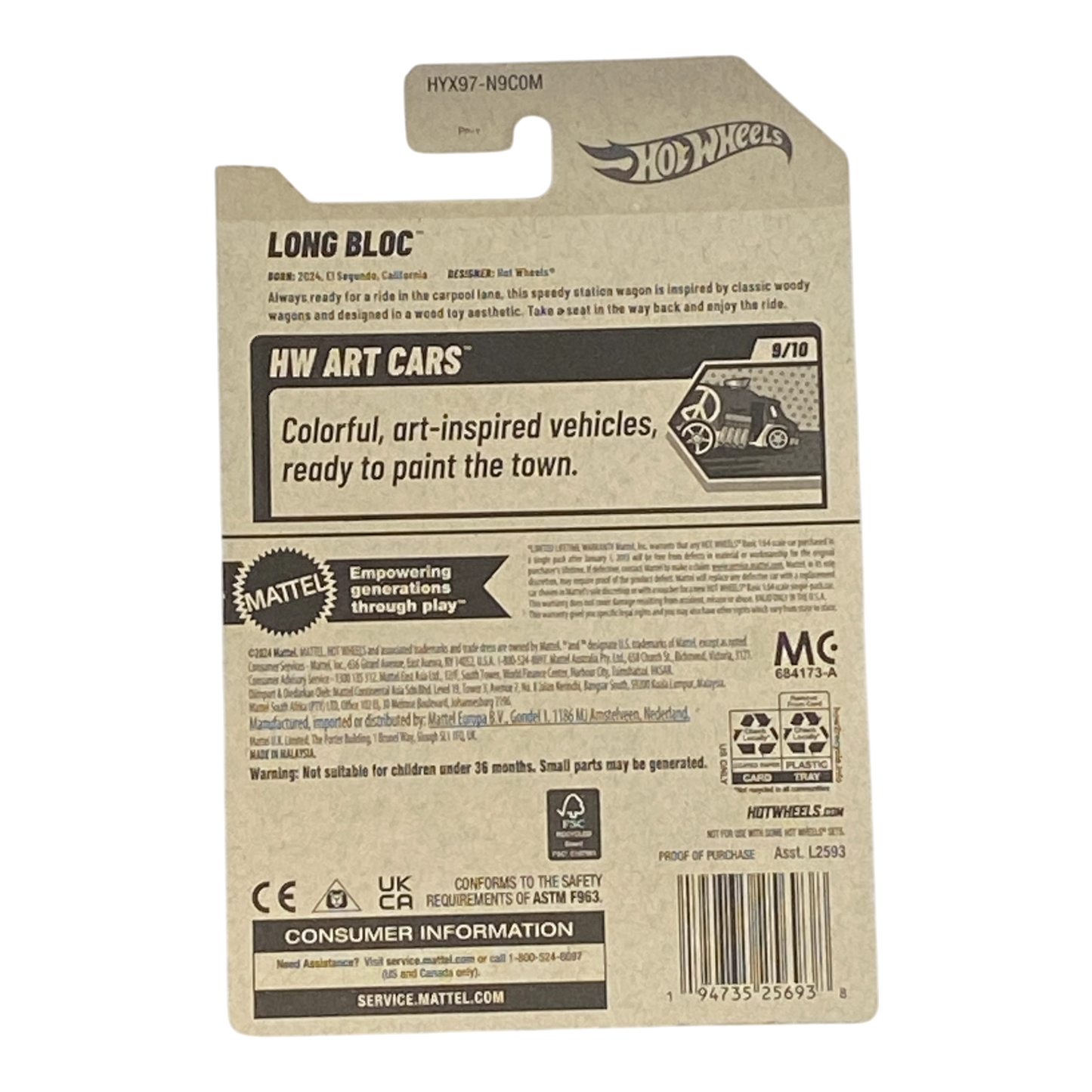 Hot Wheels Long Bloc - HW Art Cars Series 9/10