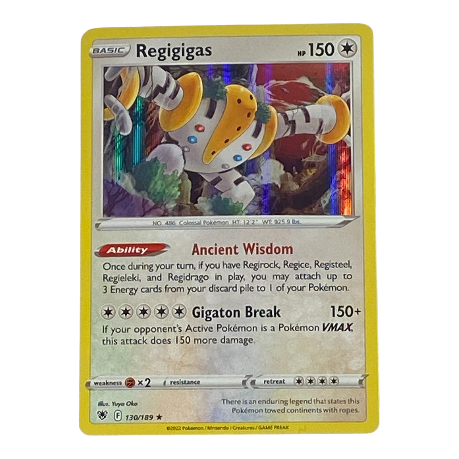 Regigigas 130/189 SWSH Astral Radiance Pokemon Holo Main image