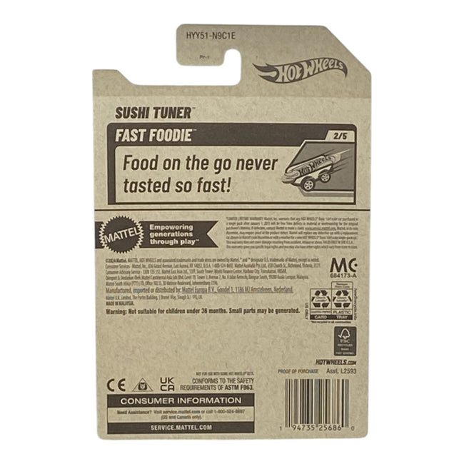 Hot Wheels Sushi Tuner - Fast Foodie Series 2/5 Main Image