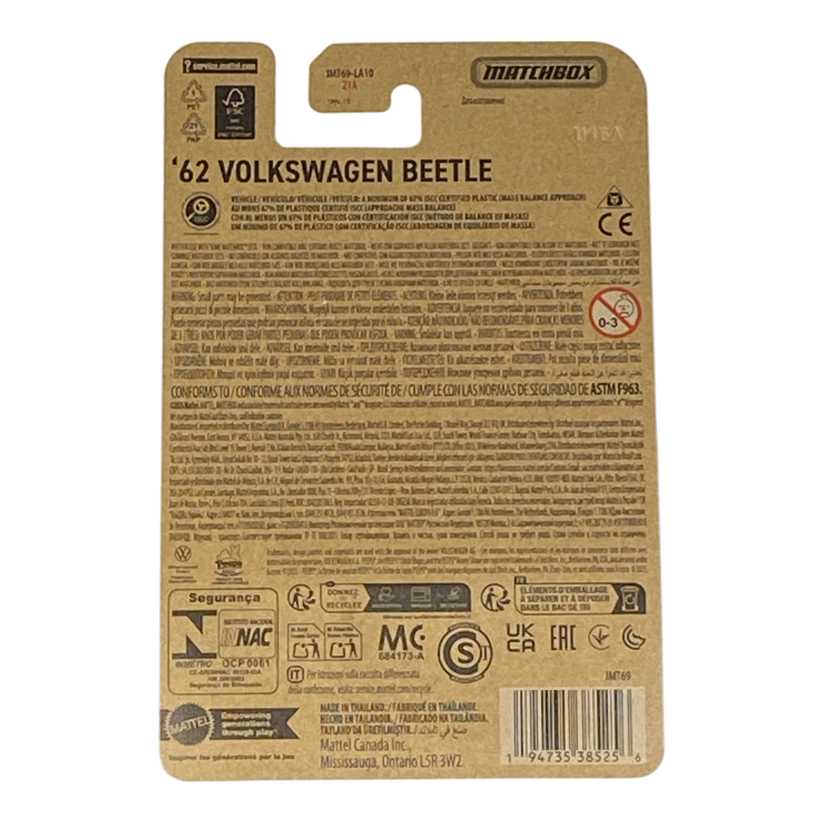 Matchbox '62 Volkswagen Beetle | Matchbox Candy Series Secondary image