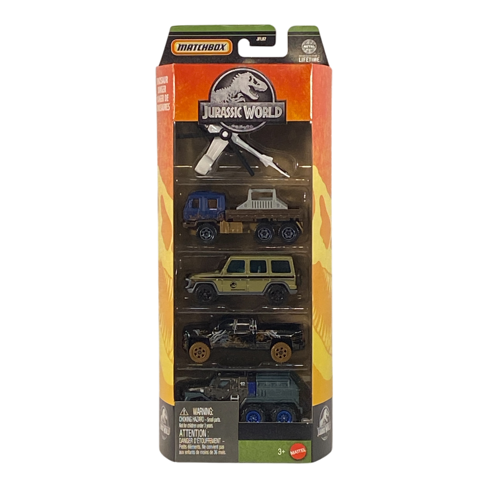Matchbox Jurassic World Dinosaur Danger 5 Pack Main image