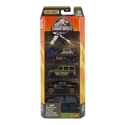 Matchbox Jurassic World Dinosaur Danger 5 Pack