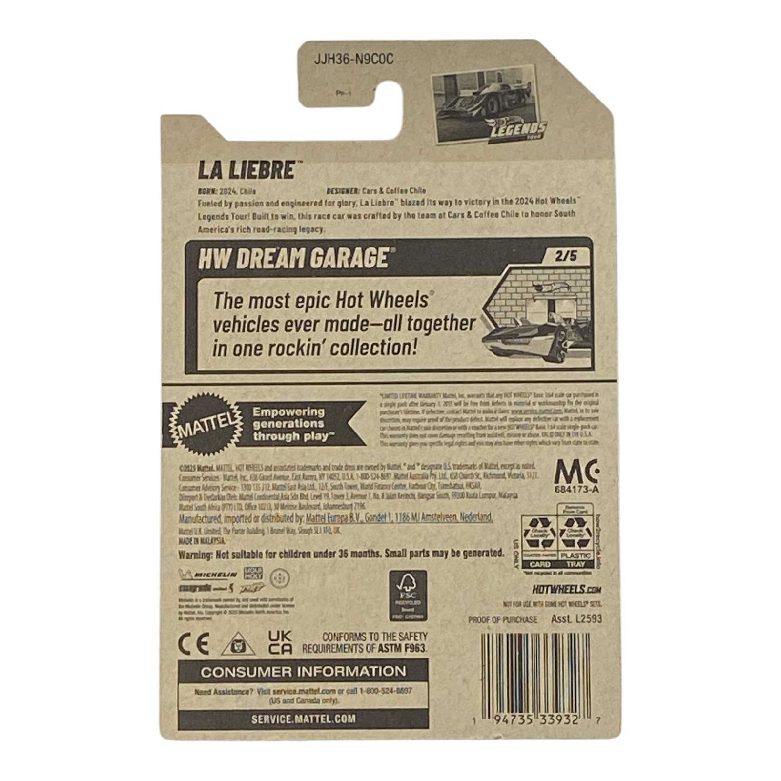 Hot Wheels La Liebre - HW Dream Garage Series 2/5 Secondary image