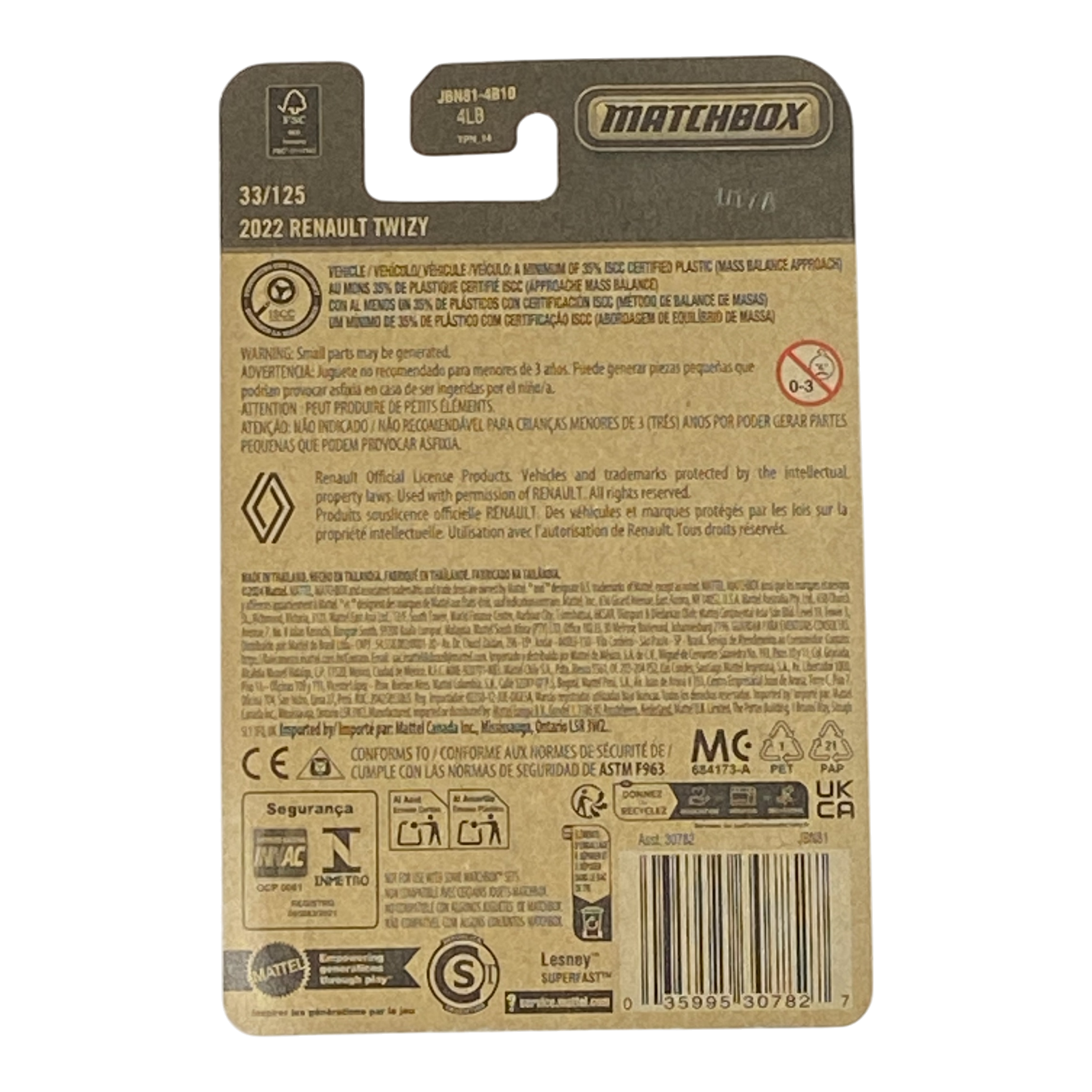 Matchbox 2022 Renault Twizy | 2026 Matchbox Series 33/125 Secondary image