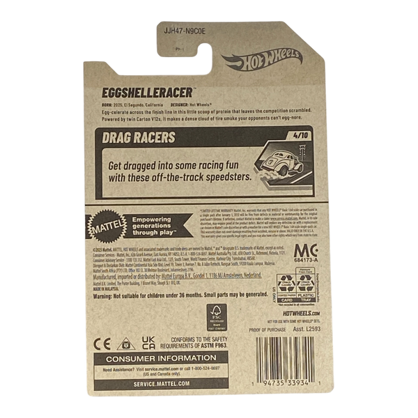Hot Wheels EggShelleRacer | Drag Racers Series 4/10