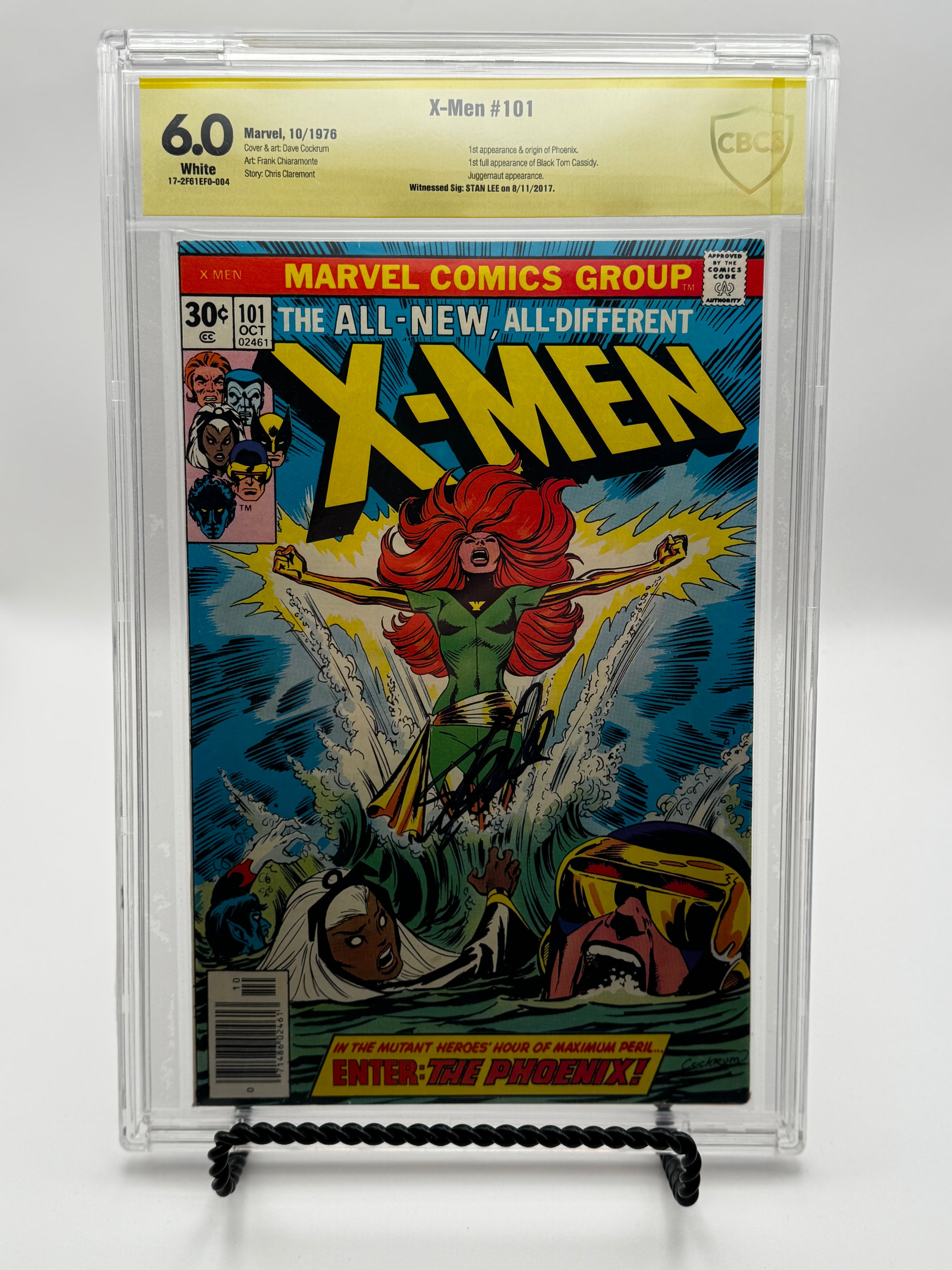X-Men #101 CBCS 6.0 Yellow Label Signed by Stan Lee 1976 [IN STOCK] Main image