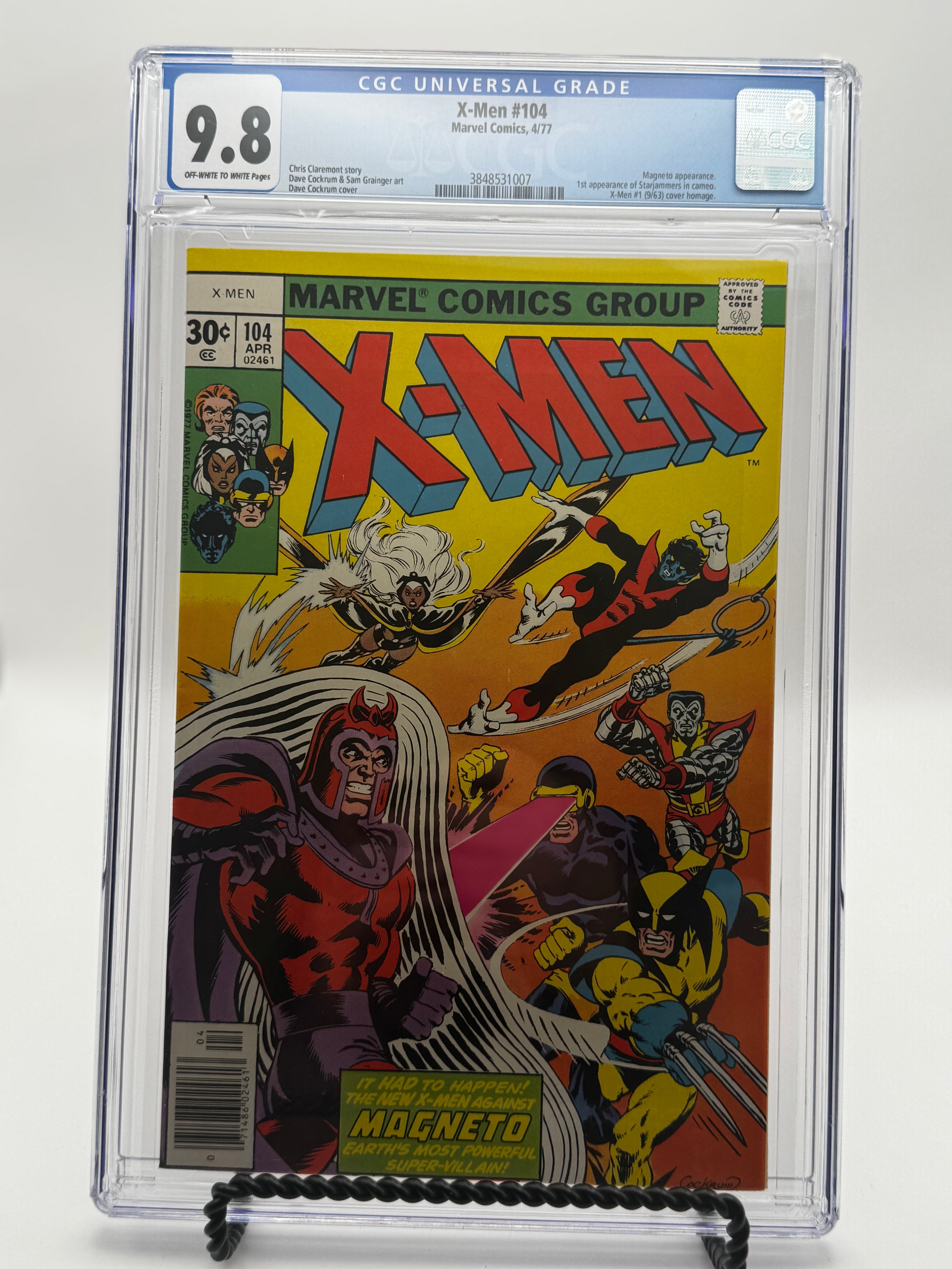 X-Men #104 CGC 9.8 Blue Label 1977 [IN STOCK] Main image