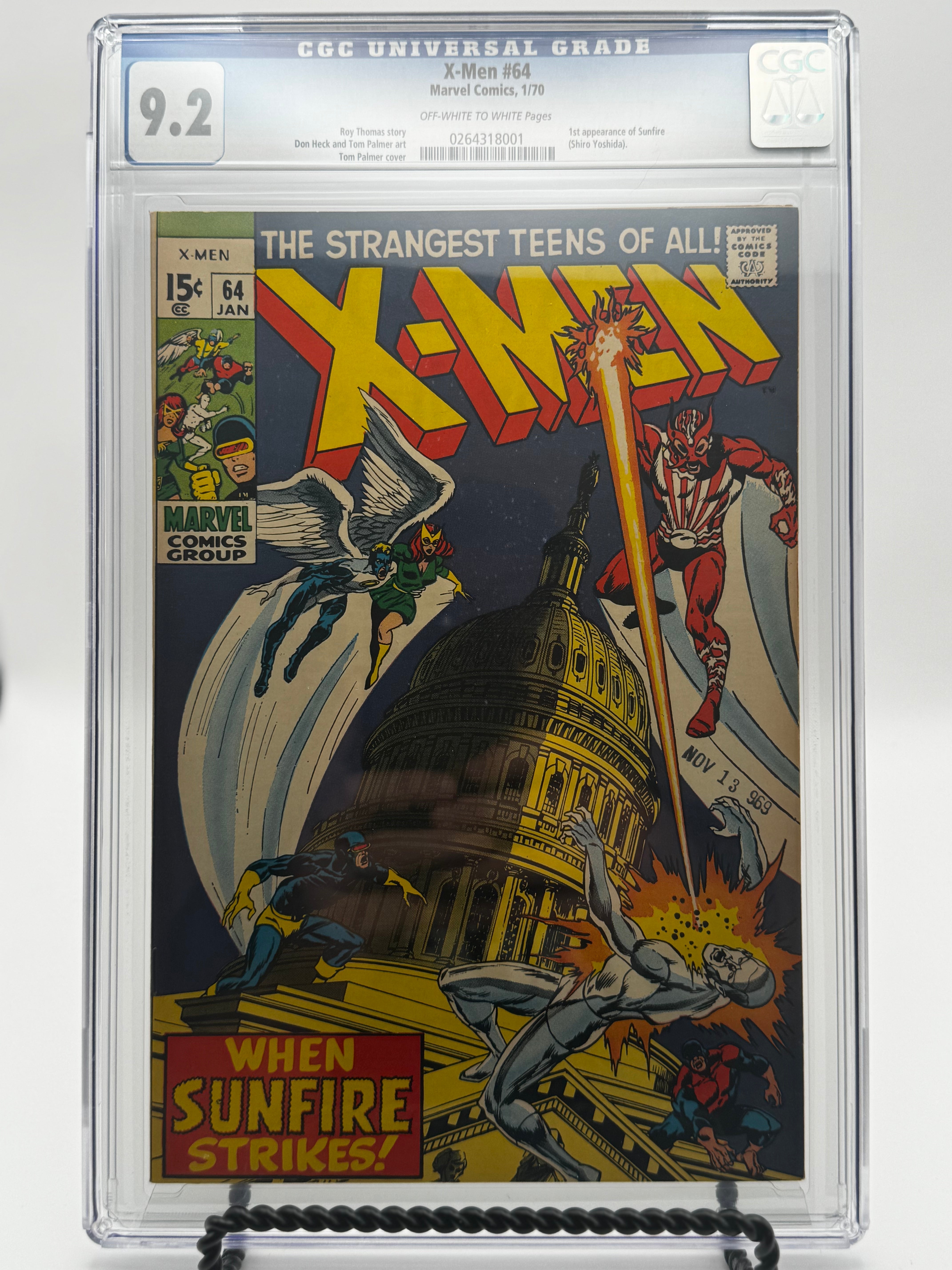 X-Men #64 CGC 9.2 Blue Label 1970 [IN STOCK] Main image