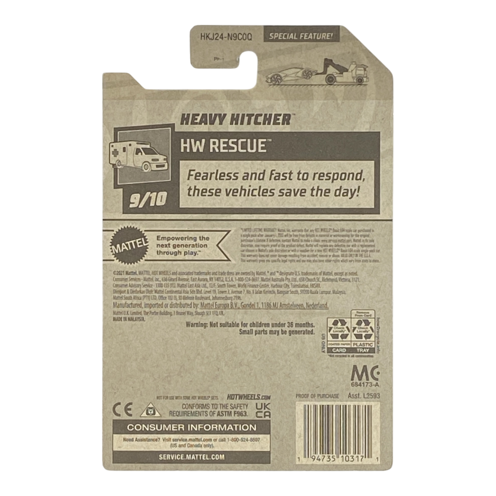 Hot Wheels Heavy Hitcher | Rescue Series 9/10