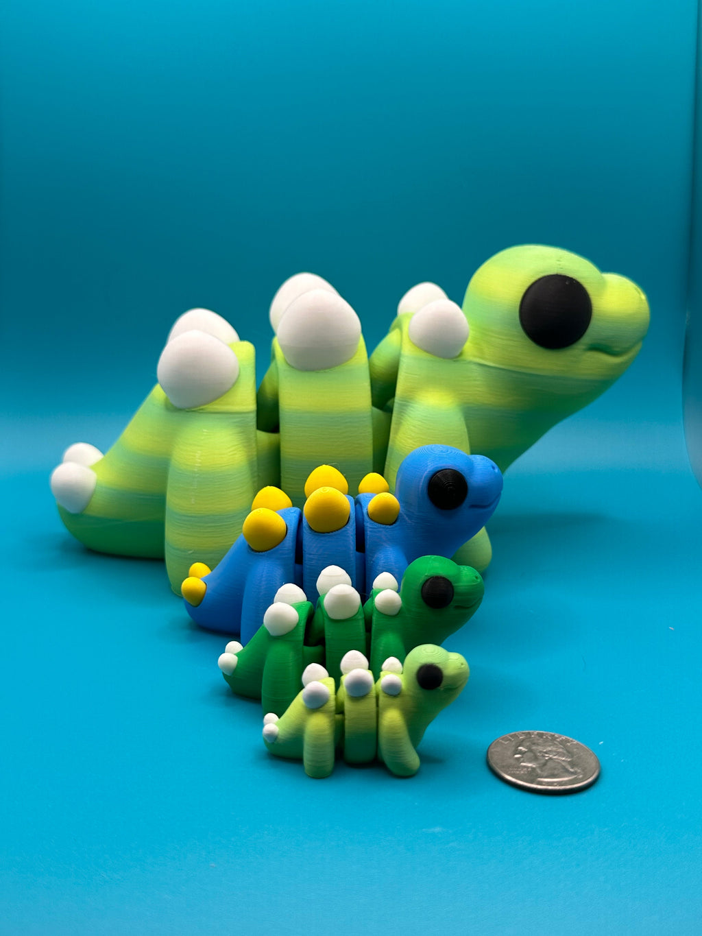 Large-Scale Flexible Baby Stegosaurus | Big Dinosaur | Chubby Dino | Zou3d - Collectors World Toys