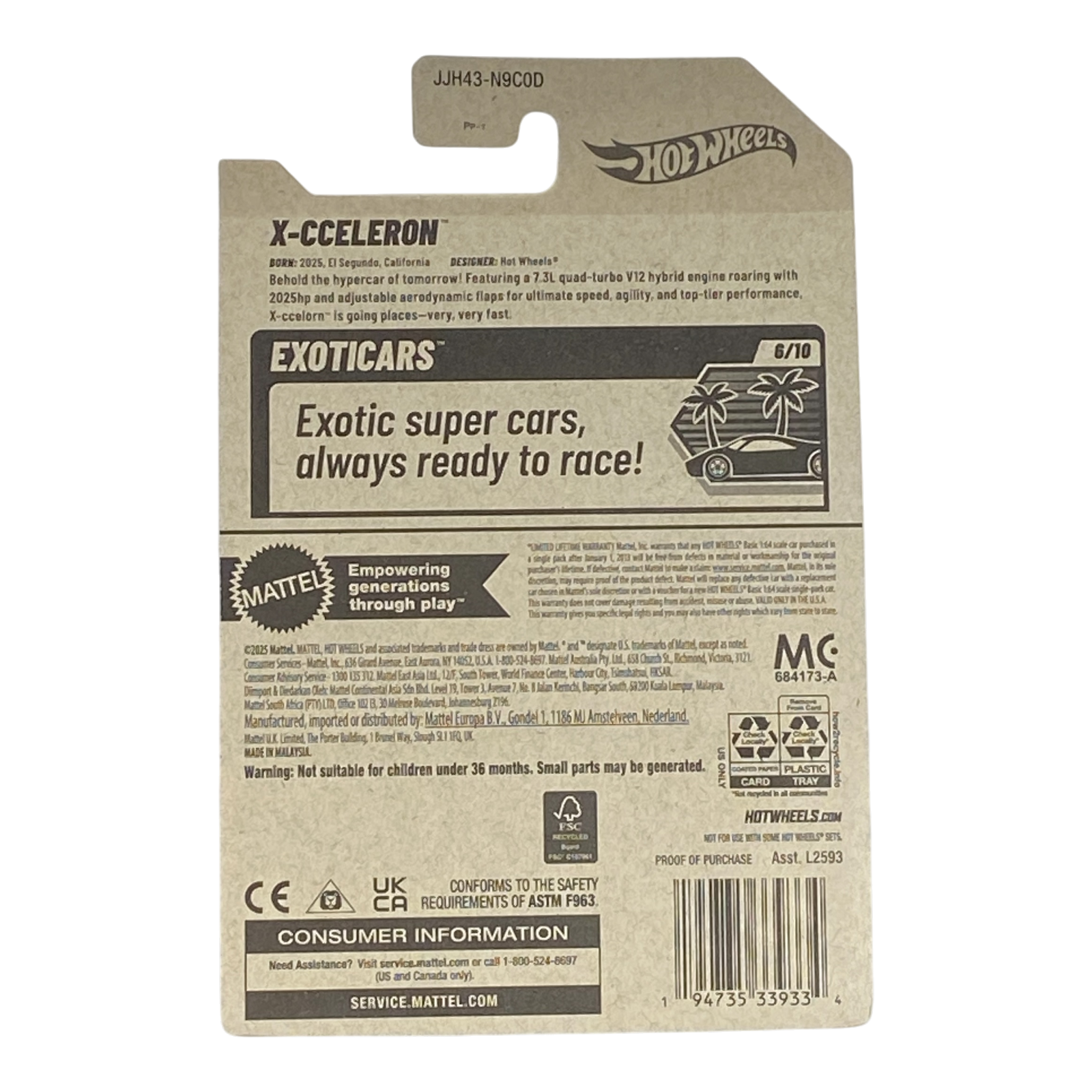 Hot Wheels X-Cceleron | Exoticars Series 6/10