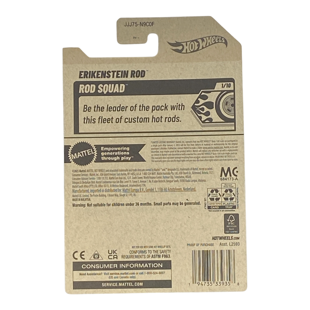 Hot Wheels Erikenstein Rod - Rod Squad Series 1/10