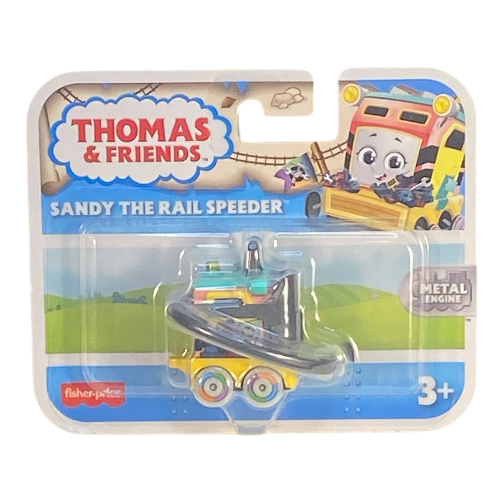 Thomas & Friends Sandy The Rail Speeder Push Along Car Main image