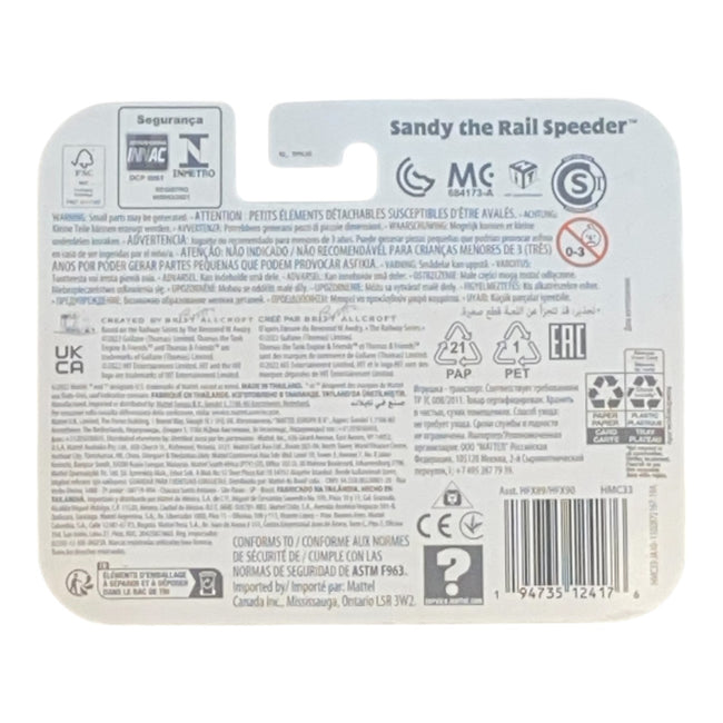 Thomas & Friends Sandy The Rail Speeder Push Along Car Main Image