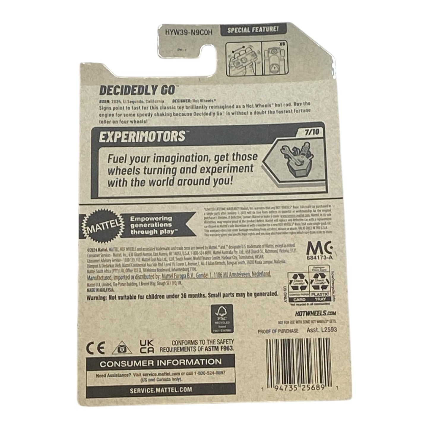 Hot Wheels Decidedly Go (Magic 8 Ball) - Experimotors Series 7/10