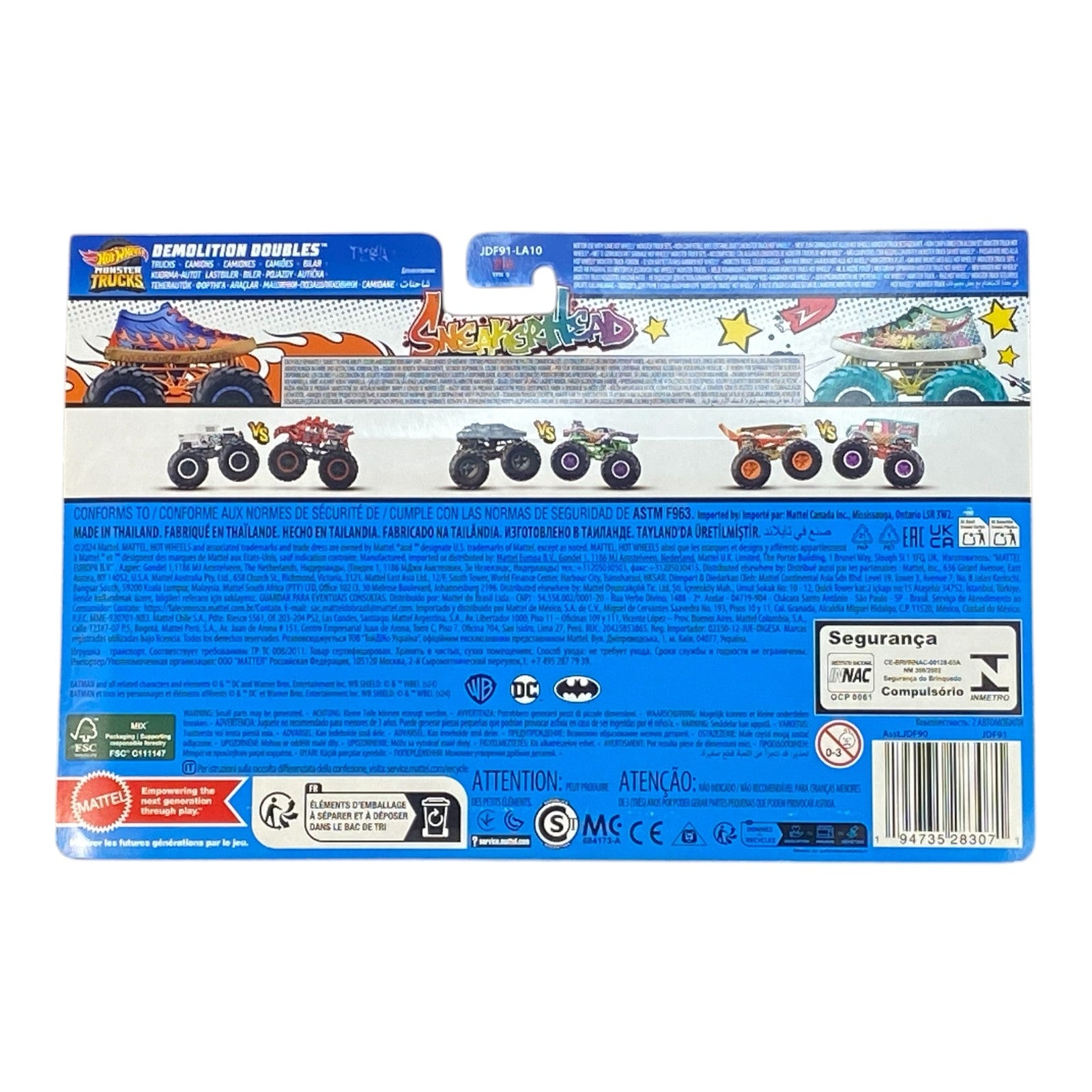2024 Hot Wheels Monster Trucks Sneakerhead Demolition Doubles Secondary image