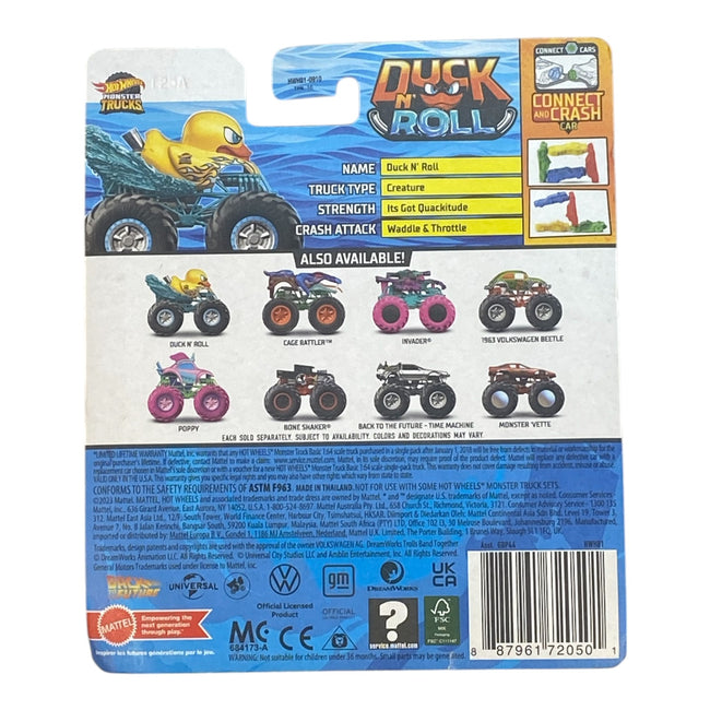 Hot Wheels Duck N' Roll -Monster Trucks 1:64 Scale Main Image