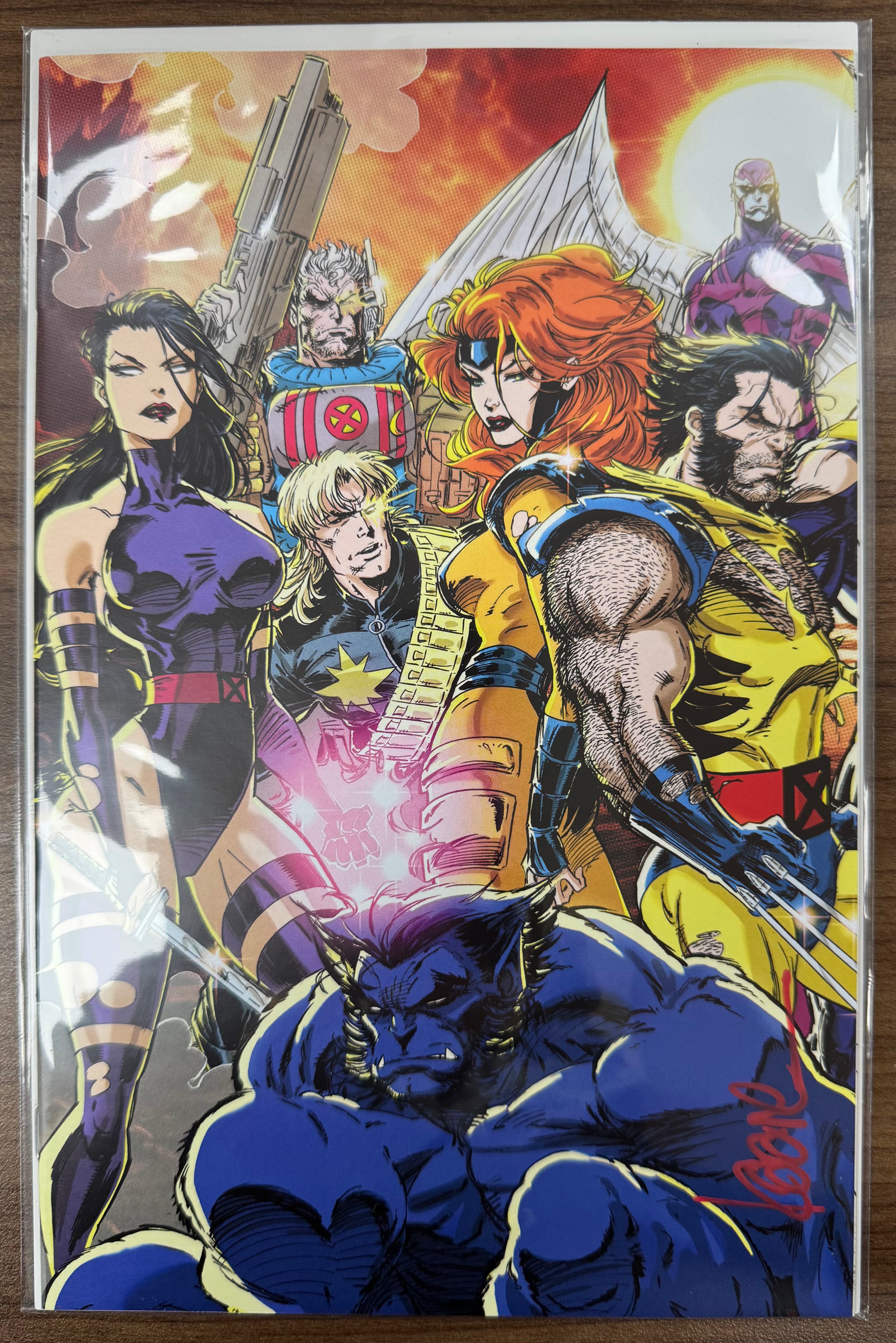 [Signed by Kaare Andrews] FALL OF THE HOUSE OF X #4 UNKNOWN COMICS KAARE ANDREWS EXCLUSIVE VIRGIN VAR [FHX] [IN STOCK] - Collectors World Toys Main image