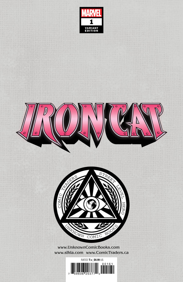 Iron Cat #1 Unknown Comics R1C0 Exclusive Virgin Var (06/29/2022) - Collectors World Toys