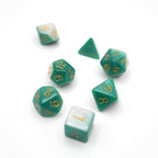 Two-Faced Iguana - 7 Piece DnD Dice Set | Acrylic RPG Gaming Dice - Collectors World Toys