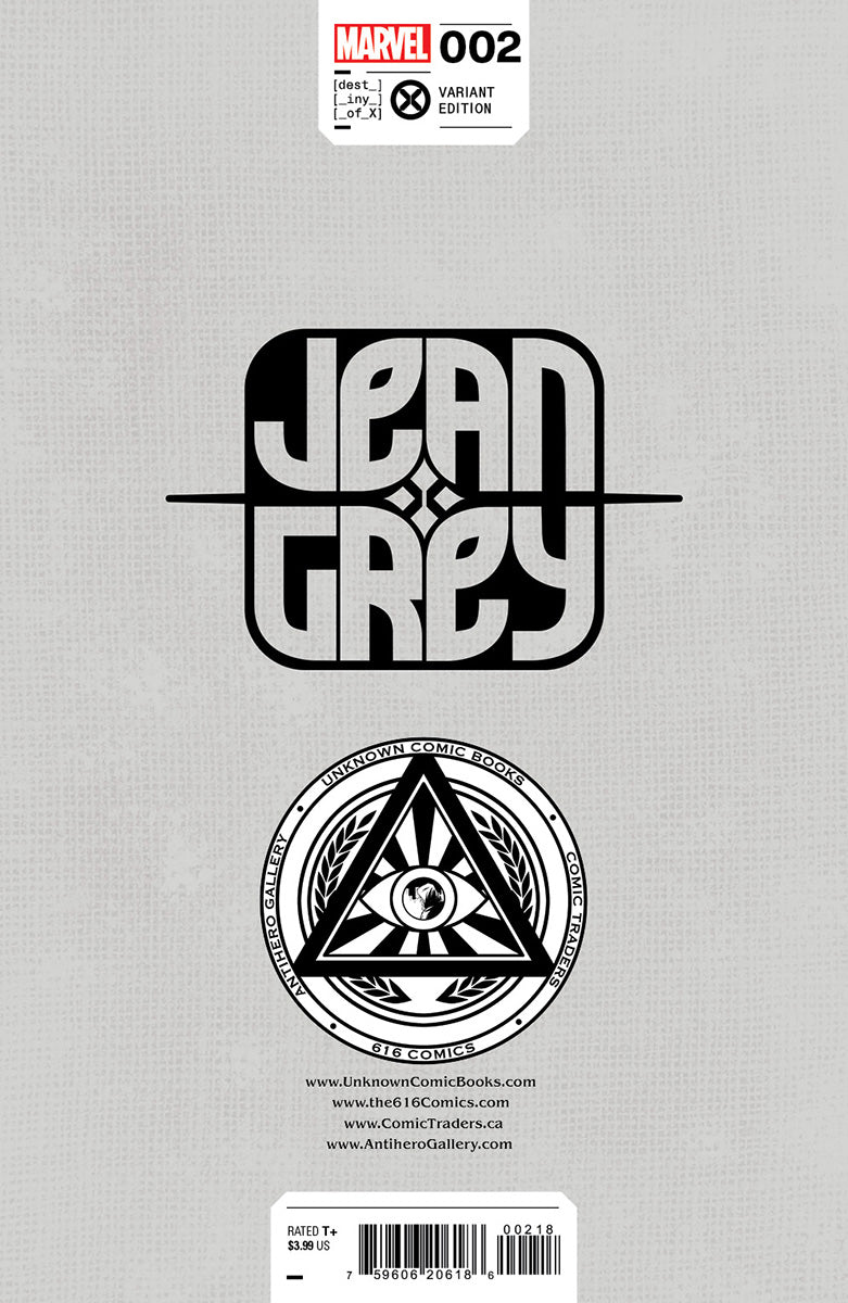 Jean Grey 2 Unknown Comics Peach Momoko Exclusive Virgin Var (09/27/2023) - Collectors World Toys