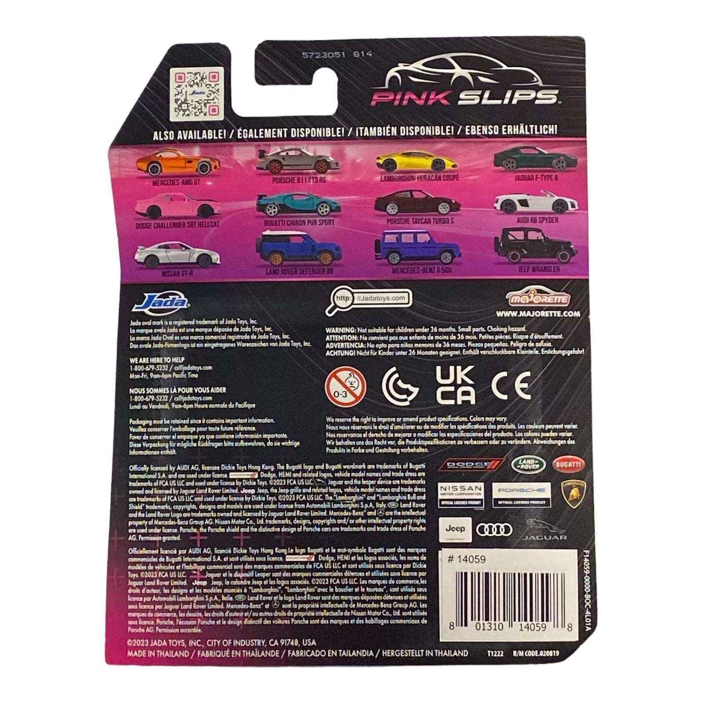 Jada Toys Jeep Wrangler - Pink Slips Series