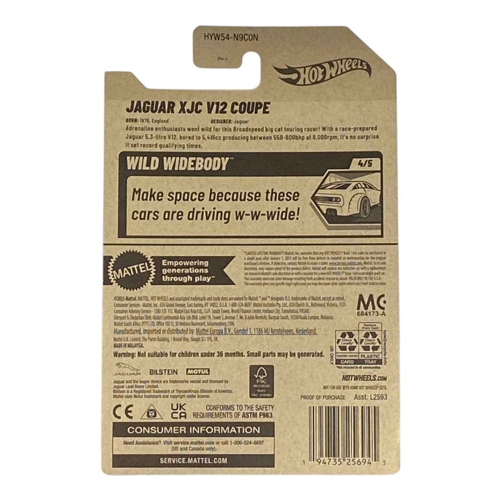 Hot Wheels Jaguar XJC V12 Coupe - Wild Widebody Series 4/5
