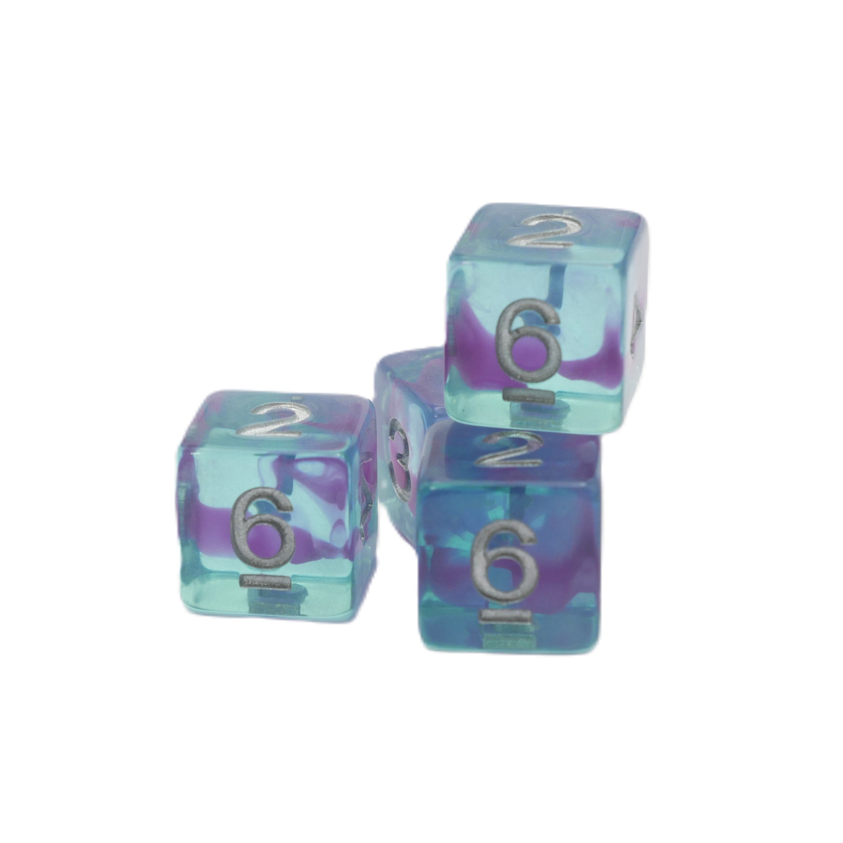 Jellyfish Essence 10d6 - DnD Dice Set | Acrylic RPG Gaming Dice - Collectors World Toys
