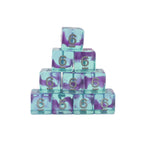Jellyfish Essence 10d6 - DnD Dice Set | Acrylic RPG Gaming Dice - Collectors World Toys